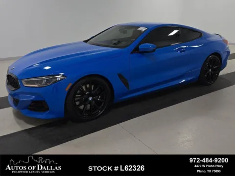 Blue 2023 BMW 8 Series 840i SPECIAL COLOR,M SPORT,NAV,CAM,BLIND SPOT,20" for sale in Plano, TX