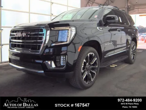 Blue 2024 GMC Yukon SLT NAV,CAM,CLMT STS,BLIND SPOT,22" WLS,3RD ROW for sale in Plano, TX