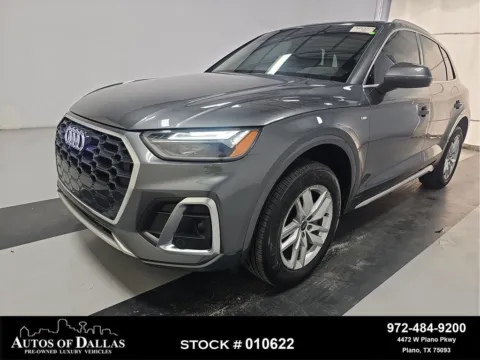 Gray 2024 Audi Q5 45 S line Premium CAM,PANO,HTD STS,BLIND SPOT,18" for sale in Plano, TX