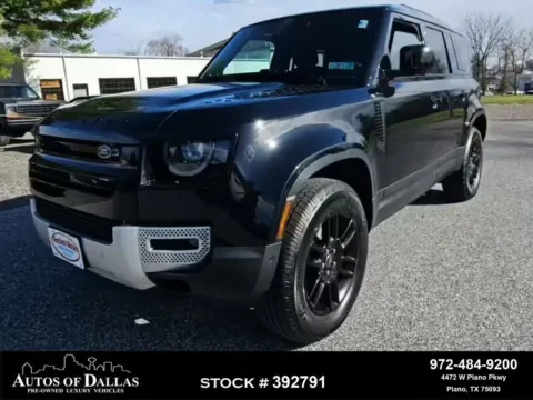 Black 2025 Land Rover Defender 110 S NAV,CAM,PANO,HTD STS,BLIND SPOT,20" WLS for sale in Plano, TX