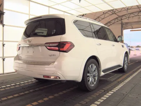 Photos of 2024 INFINITI QX80 LUXE NAV,CAM,SUNROOF,HTD STS,BLIND SPOT,3RD ROW for sale in Plano, TX at Autos of Dallas - Plano