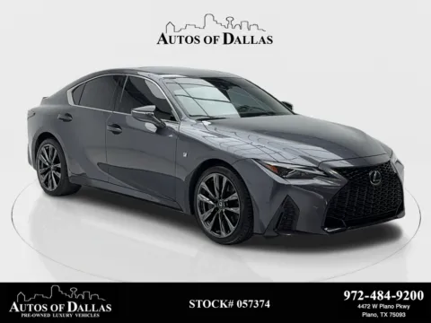 Gray 2022 Lexus IS 350 F SPORT CAM,SUNROOF,CLMT STS,BLIND SPOT for sale in Plano, TX