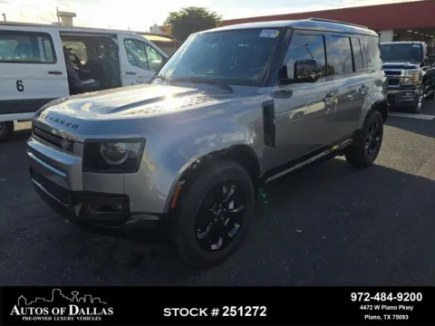Gray 2024 Land Rover Defender 110 X-Dynamic SE NAV,CAM,PANO,CLMT STS,BLIND SPOT for sale in Plano, TX