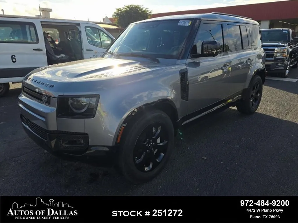 Gray 2024 Land Rover Defender 110 X-Dynamic SE NAV,CAM,PANO,CLMT STS,BLIND SPOT for sale in Plano, TX