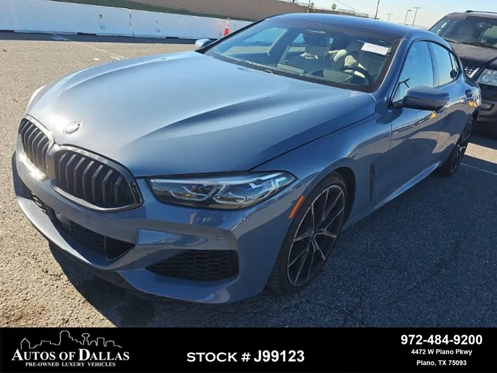 Blue 2022 BMW 8 Series M850i xDrive Gran Coupe M SPORT,NAV,CAM,PANO,HEADS for sale in Plano, TX