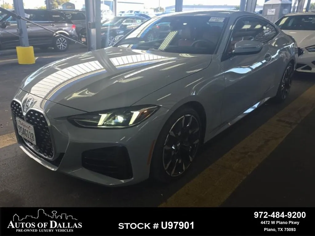 Gray 2026 BMW 4 Series 430i xDrive M SPORT,NAV,CAM,SUNROOF,HTD STS,BLIND for sale in Plano, TX