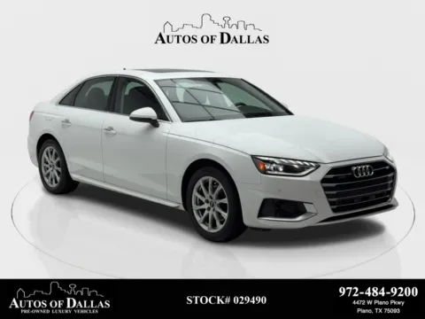White 2023 Audi A4 40 Premium CAM,SUNROOF,HTD STS,BLIND SPOT for sale in Plano, TX