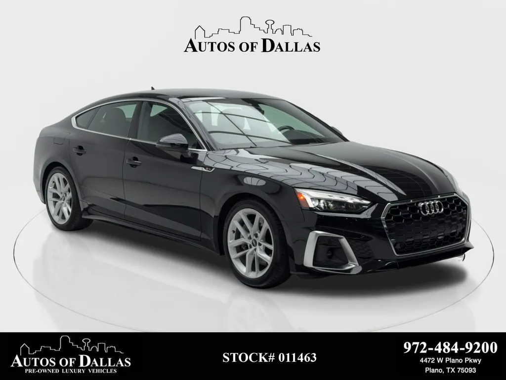 Black 2023 Audi A5 Sportback 45 S line Premium Plus NAV,CAM,PANO,BLIND SPOT for sale in Plano, TX