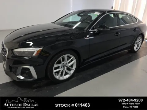 Black 2023 Audi A5 Sportback 45 S line Premium Plus NAV,CAM,PANO,BLIND SPOT for sale in Plano, TX