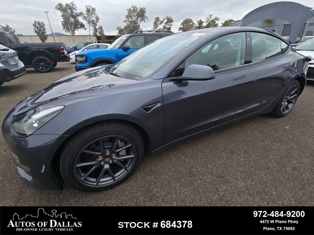 Gray 2023 Tesla Model 3 NAV,CAM,PANO,HTD STS,BLIND SPOT,18" WLS for sale in Plano, TX