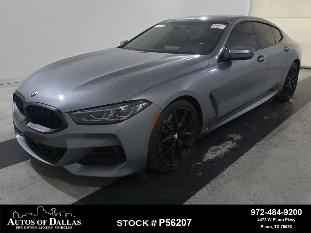 Gray 2024 BMW 8 Series 840 Gran Coupe M SPORT,NAV,CAM,PANO,BLIND SPOT for sale in Plano, TX