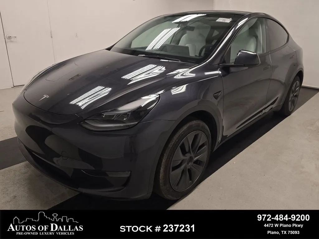 Gray 2025 Tesla Model Y Long Range NAV,CAM,PANO,HTD STS,BLIND SPOT for sale in Plano, TX