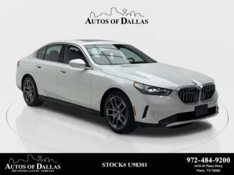 White 2026 BMW 5 Series 530i xDrive SPORT LINE,NAV,CAM,SUNROOF,BLIND SPOT for sale in Plano, TX