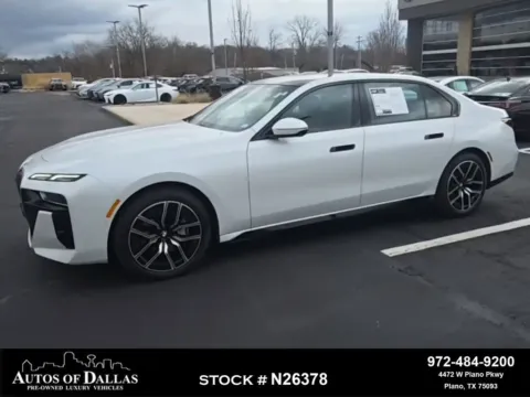 White 2023 BMW 7 Series 740i M SPORT,NAV,CAM,PANO,CLMT STS,BLIND SPOT for sale in Plano, TX