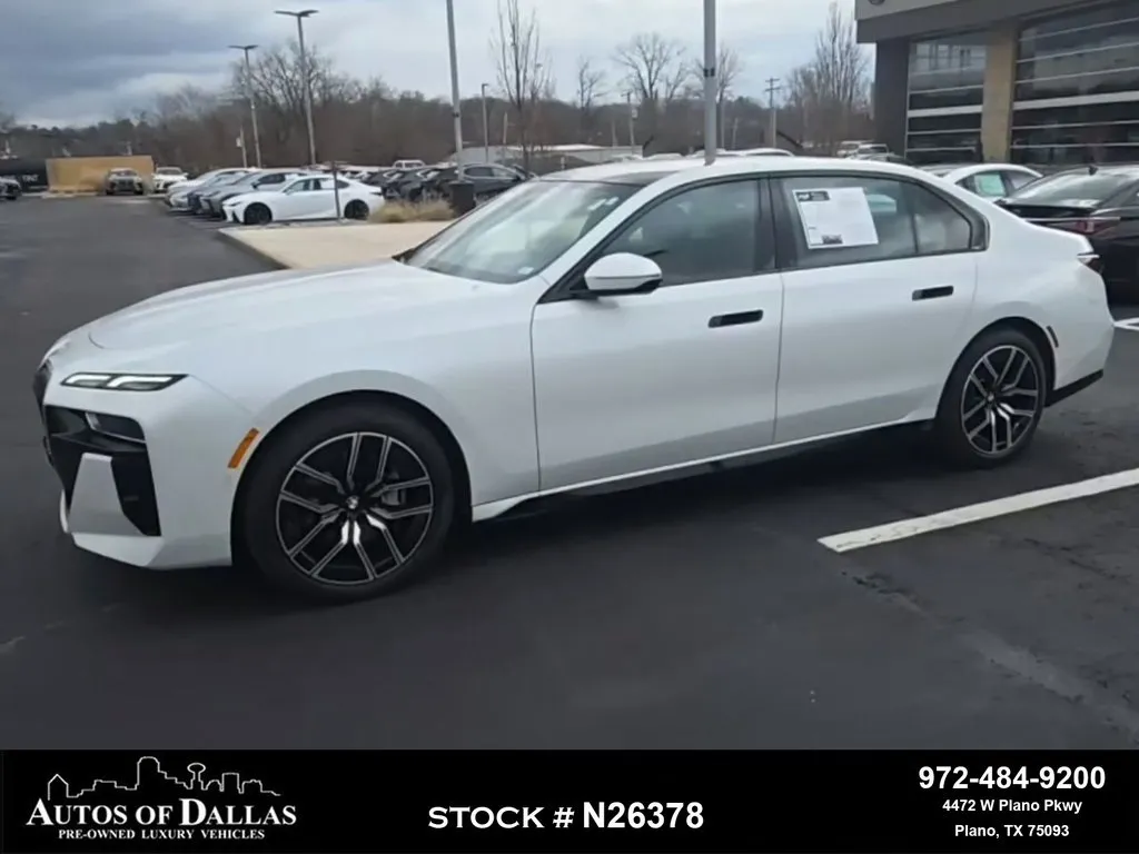 White 2023 BMW 7 Series 740i M SPORT,NAV,CAM,PANO,CLMT STS,BLIND SPOT for sale in Plano, TX