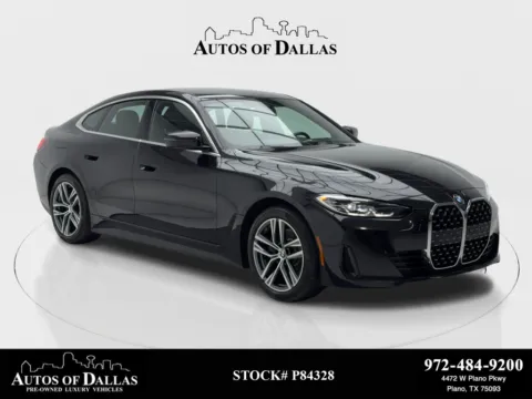 Black 2024 BMW 4 Series 430i Gran Coupe NAV,CAM,SUNROOF,HTD STS,BLIND SPOT for sale in Plano, TX