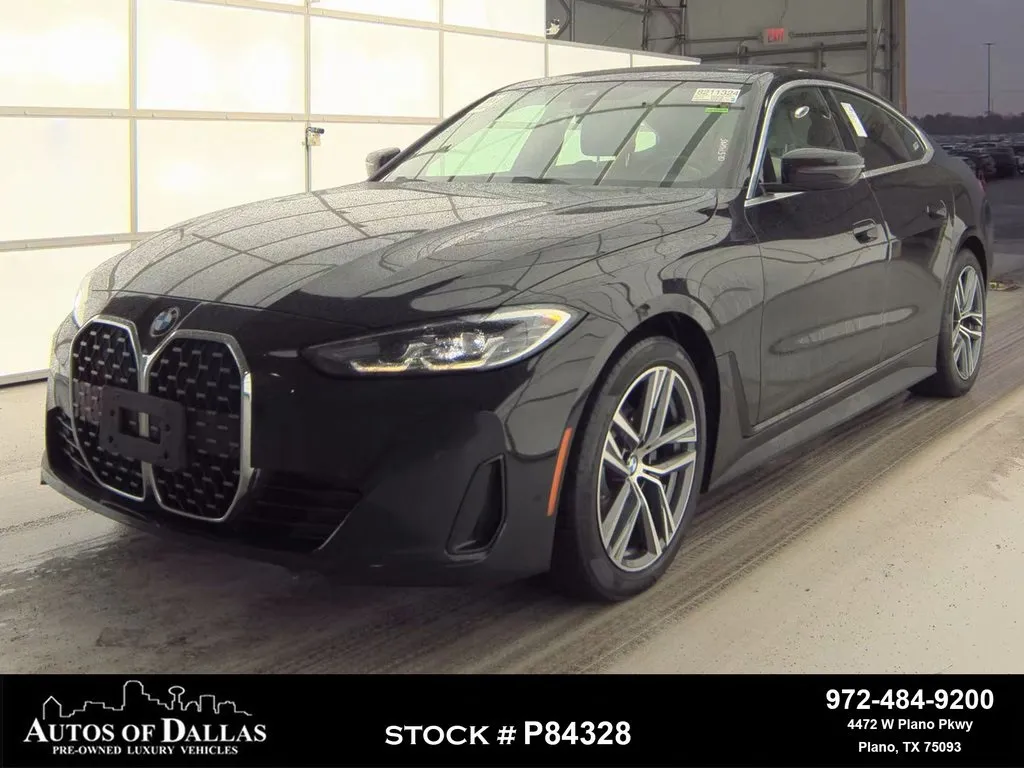 Black 2024 BMW 4 Series 430i Gran Coupe NAV,CAM,SUNROOF,HTD STS,BLIND SPOT for sale in Plano, TX