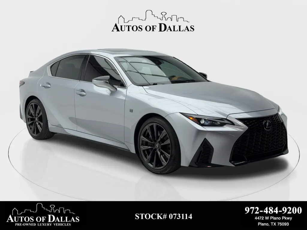 Black 2024 Lexus IS 350 F SPORT Design CAM,SUNROOF,CLMT STS,BLIND SPOT for sale in Plano, TX