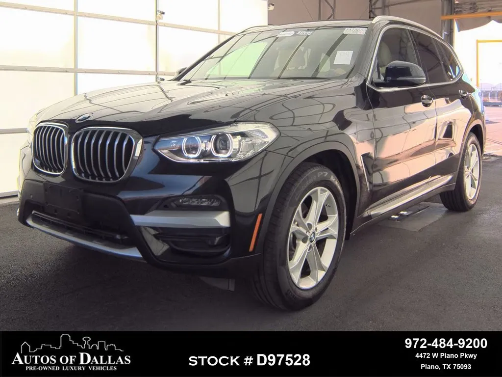 Black 2021 BMW X3 sDrive30i X LINE,NAV,CAM,PANO,BLIND SPOT for sale in Plano, TX