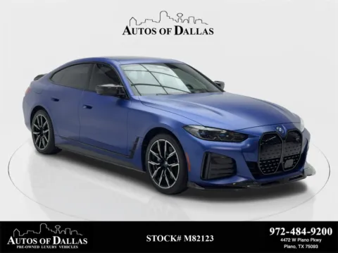Blue 2022 BMW i4 M50 NAV,CAM,SUNROOF,HTD STS,HEADS UP,19" M WLS for sale in Plano, TX