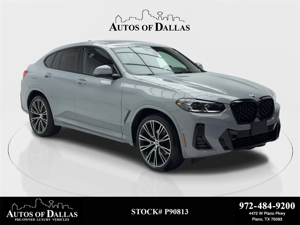 Gray 2023 BMW X4 xDrive30i M SPORT,NAV,CAM,PANO,HEADS UP,21" M WLS for sale in Plano, TX