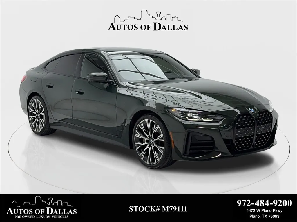 Green 2022 BMW 4 Series 430i Gran Coupe M SPORT,NAV,CAM,HTD STS,20" M WLS for sale in Plano, TX