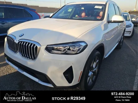 White 2023 BMW X3 sDrive30i X LINE,NAV,CAM,PANO,HTD STS,BLIND SPOT for sale in Plano, TX