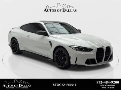 White 2024 BMW M4 Competition M CARBON EXTERIOR,NAV,CAM,BLIND SPOT for sale in Plano, TX