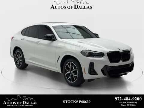 White 2023 BMW X4 M40i NAV,CAM,PANO,HTD STS,HEADS UP,19" WLS for sale in Plano, TX