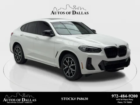 White 2023 BMW X4 M40i NAV,CAM,PANO,HTD STS,HEADS UP,19" WLS for sale in Plano, TX