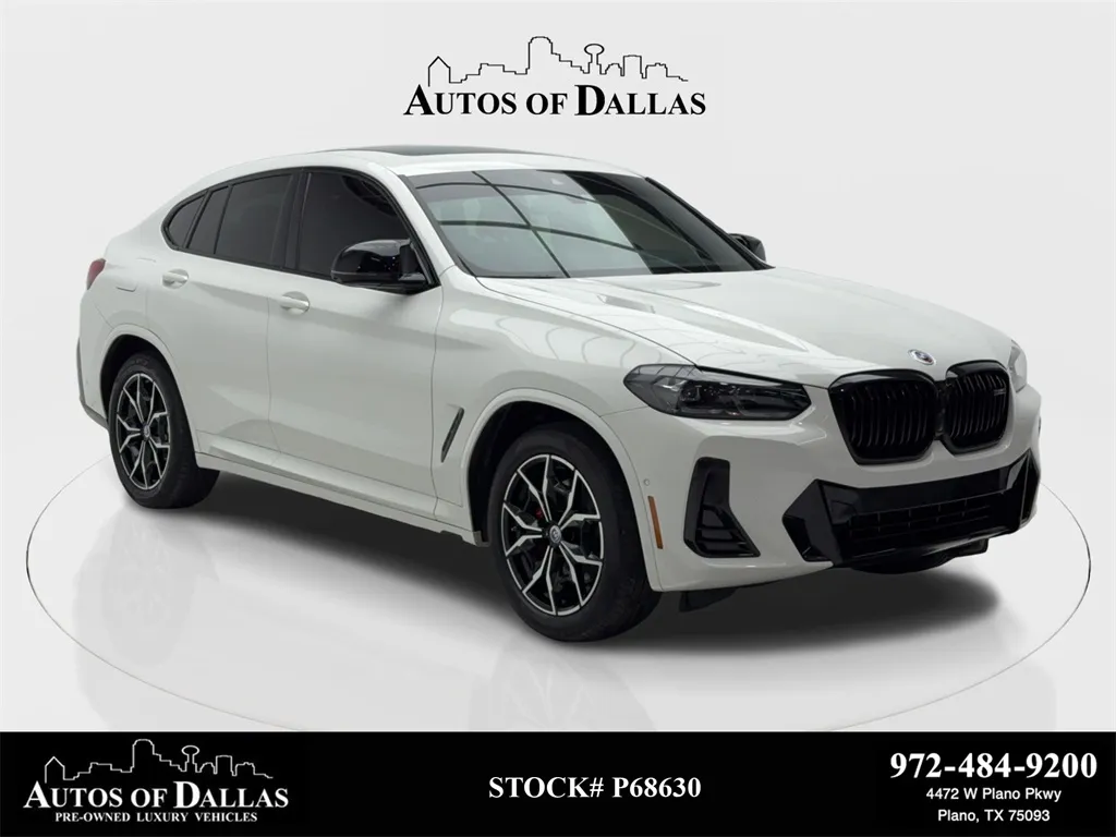 White 2023 BMW X4 M40i NAV,CAM,PANO,HTD STS,HEADS UP,19" WLS for sale in Plano, TX