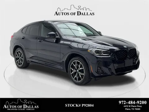 Black 2023 BMW X4 xDrive30i M SPORT,NAV,CAM,PANO,HTD STS,BLIND SPOT for sale in Plano, TX