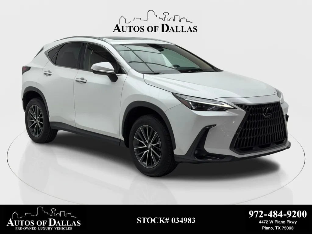 White 2024 Lexus NX 350 NAV,CAM,SUNROOF,HTD STS,BLIND SPOT,18" WLS for sale in Plano, TX