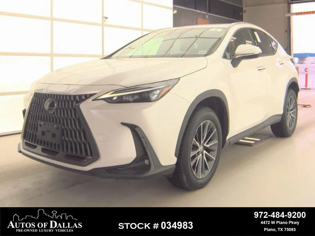 White 2024 Lexus NX 350 NAV,CAM,SUNROOF,HTD STS,BLIND SPOT,18" WLS for sale in Plano, TX