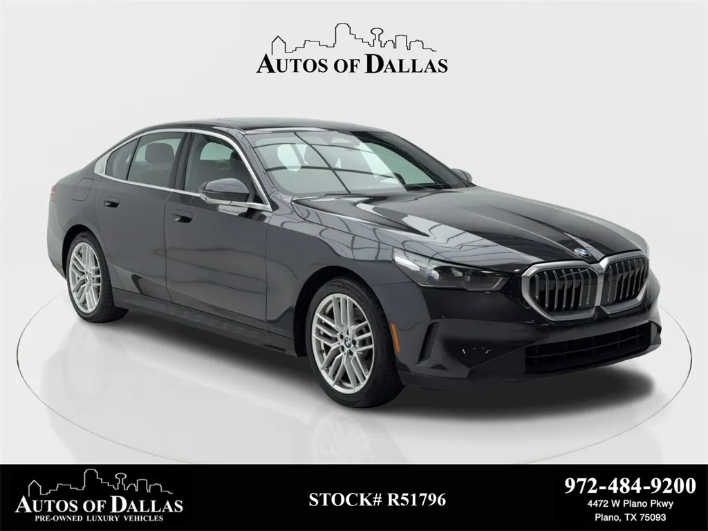 Gray 2024 BMW 5 Series 530i SPORT LINE,NAV,CAM,SUNROOF,HTD STS,BLIND SPOT for sale in Plano, TX