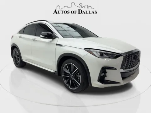 Photos of 2023 INFINITI QX55 LUXE CAM,SUNROOF,HTD STS,BLIND SPOT,20" WLS for sale in Plano, TX at Autos of Dallas - Plano