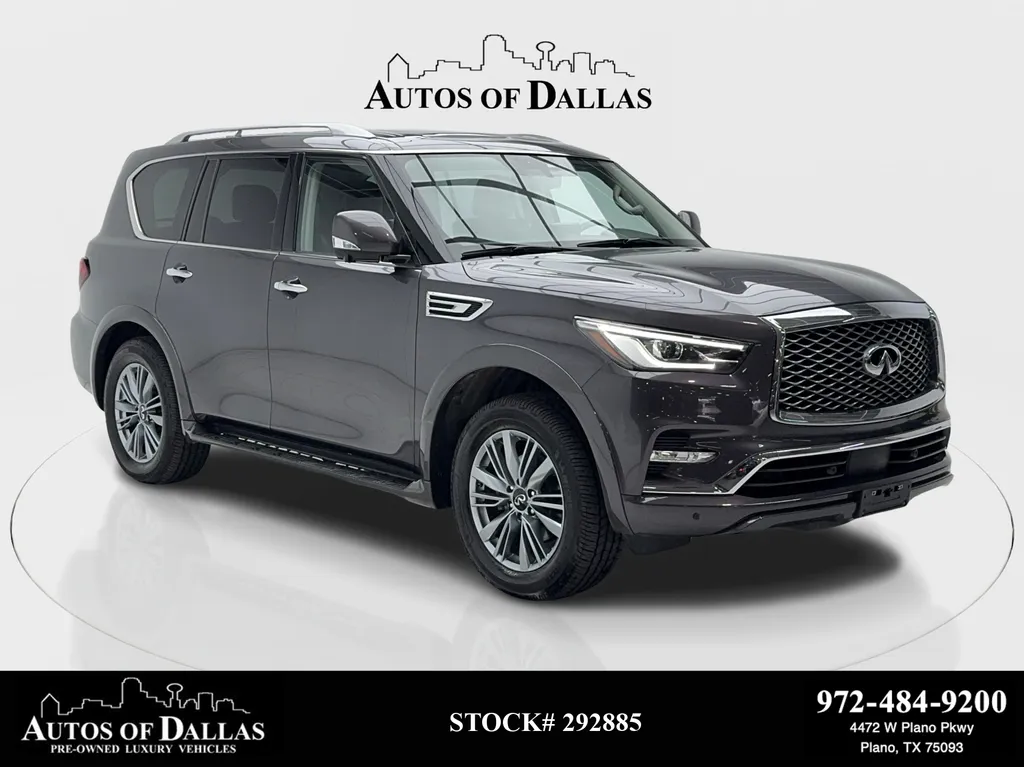 2022 INFINITI QX80 LUXE NAV,CAM,SUNROOF,HTD STS,BLIND SPOT,3RD ROW