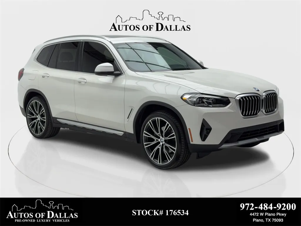 2022 BMW X3 sDrive30i X LINE,NAV,CAM,PANO,HTD STS,21" WHLS