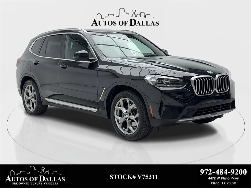 Black 2024 BMW X3 xDrive30i X LINE,NAV,CAM,PANO,HTD STS,BLIND SPOT for sale in Plano, TX