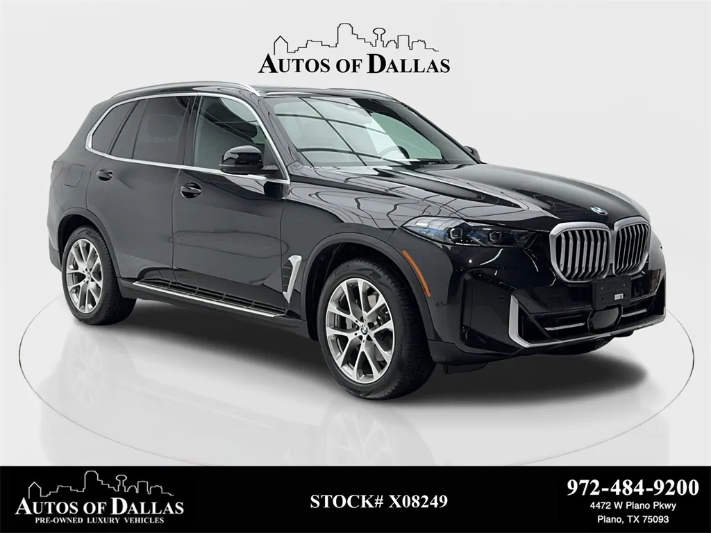 Black 2025 BMW X5 sDrive40i X LINE,NAV,CAM,PANO,CLMT STS,BLIND SPOT for sale in Plano, TX
