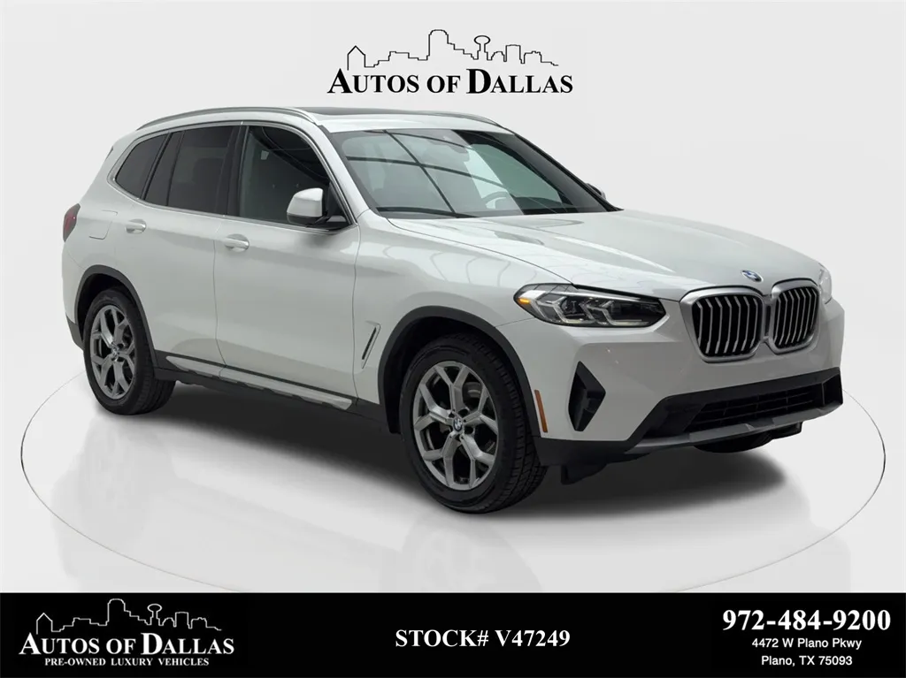 White 2024 BMW X3 sDrive30i X LINE,NAV,CAM,PANO,HTD STS,BLIND SPOT for sale in Plano, TX