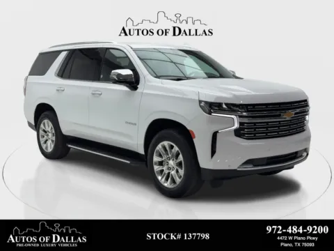 White 2024 Chevrolet Tahoe Premier NAV,CAM,HTD STS,BLIND SPOT,3RD ROW for sale in Plano, TX