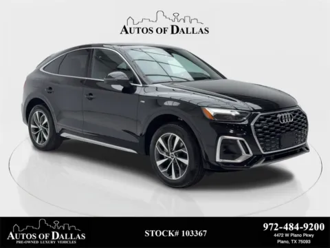 Black 2022 Audi Q5 Sportback 45 S line Premium Plus CAM,PANO,HTD STS,BLIND SPOT for sale in Plano, TX