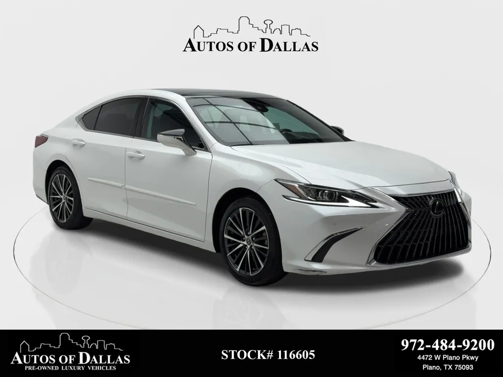 White 2022 Lexus ES 350 NAV,CAM,PANO,CLMT STS,BLIND SPOT for sale in Plano, TX