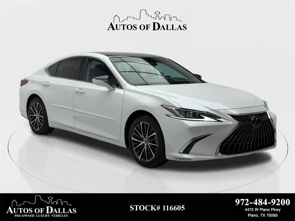White 2022 Lexus ES 350 NAV,CAM,PANO,CLMT STS,BLIND SPOT for sale in Plano, TX