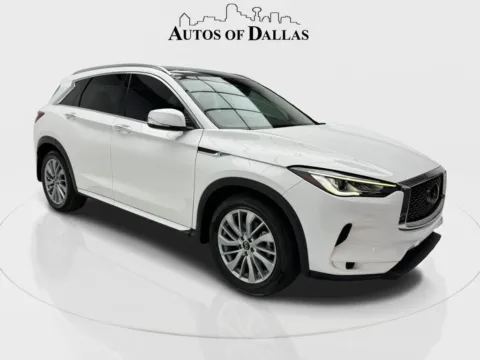 Photos of 2023 INFINITI QX50 LUXE CAM,PANO,HTD STS,BLIND SPOT,3RD ROW for sale in Plano, TX at Autos of Dallas - Plano