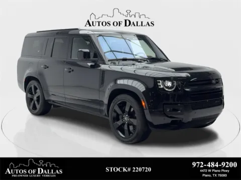Black 2023 Land Rover Defender 130 X-Dynamic SE NAV,CAM,PANO,BLIND SPOT,3RD ROW for sale in Plano, TX