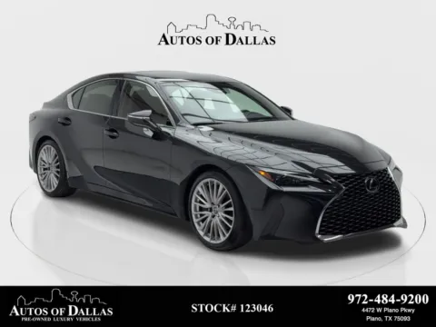 Black 2023 Lexus IS 300 CAM,SUNROOF,CLMT STS,BLIND SPOT,19" WLS for sale in Plano, TX
