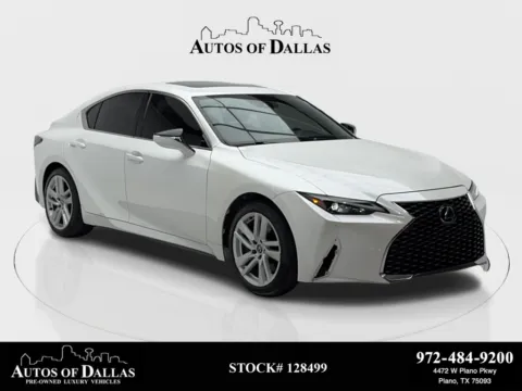 White 2023 Lexus IS 300 CAM,SUNROOF,CLMT STS,BLIND SPOT,18" WLS for sale in Plano, TX
