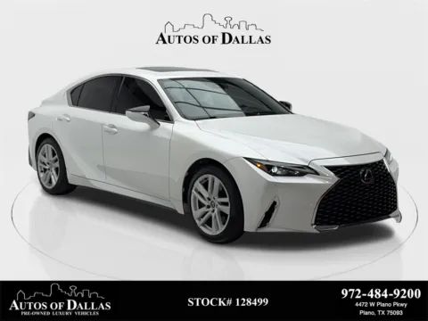 White 2023 Lexus IS 300 CAM,SUNROOF,CLMT STS,BLIND SPOT,18" WLS for sale in Plano, TX